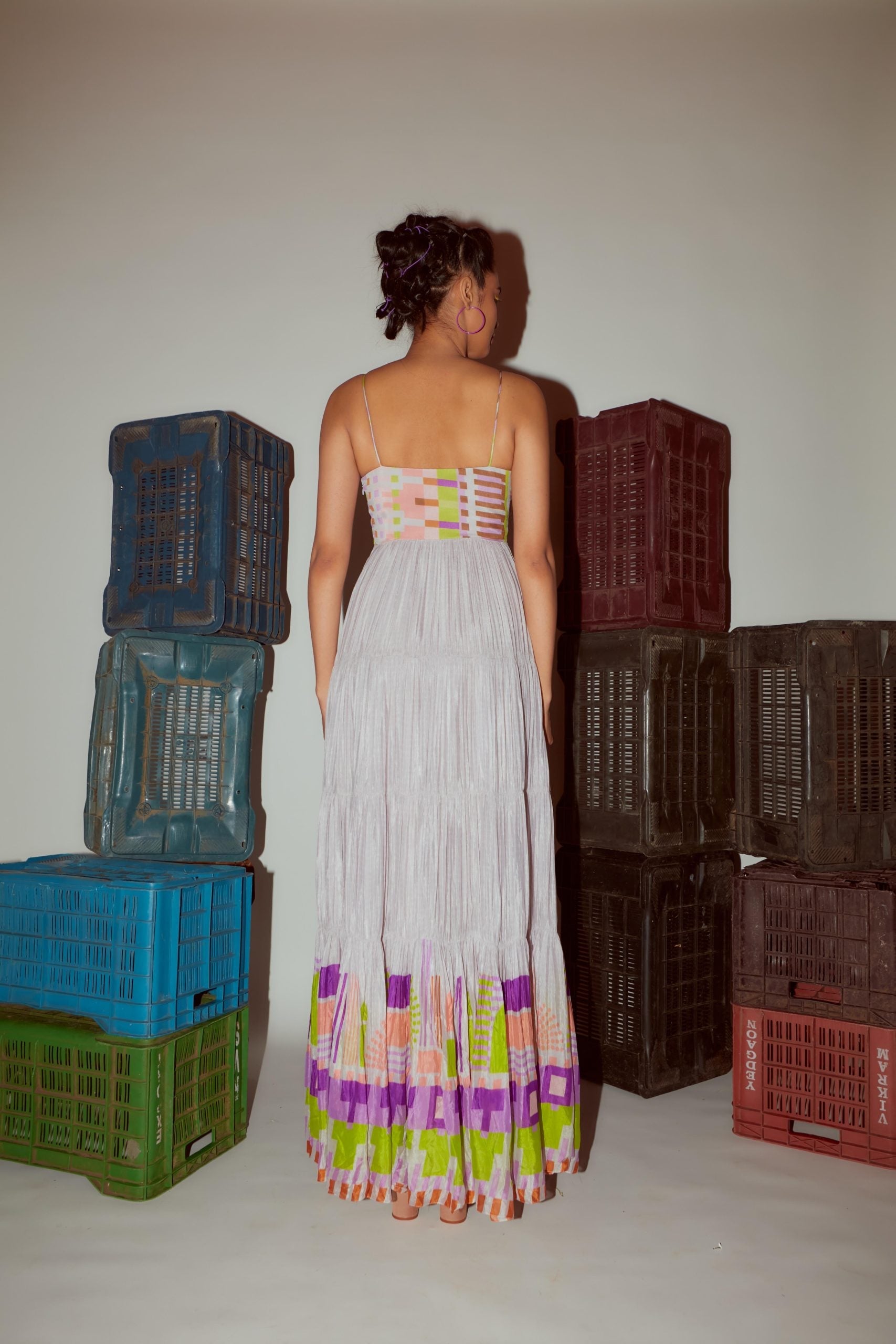 Printed Maxi with Keyhole