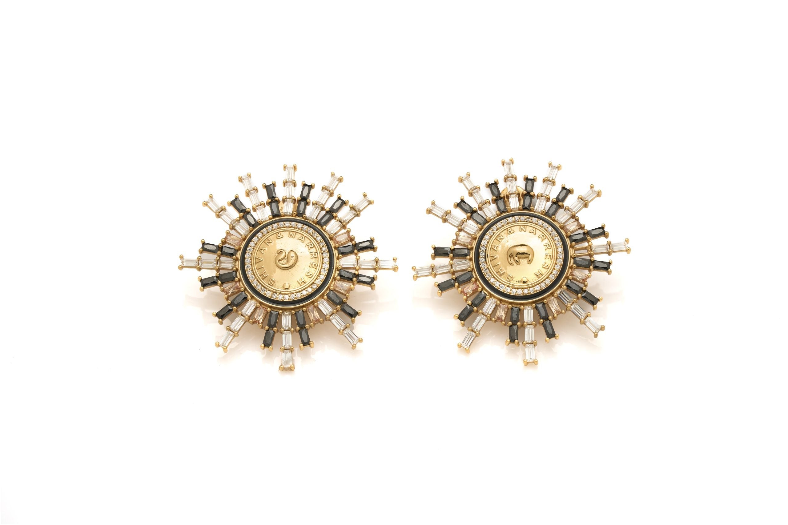 Image of Numisma Star Burst Earrings By Shivan & Narresh