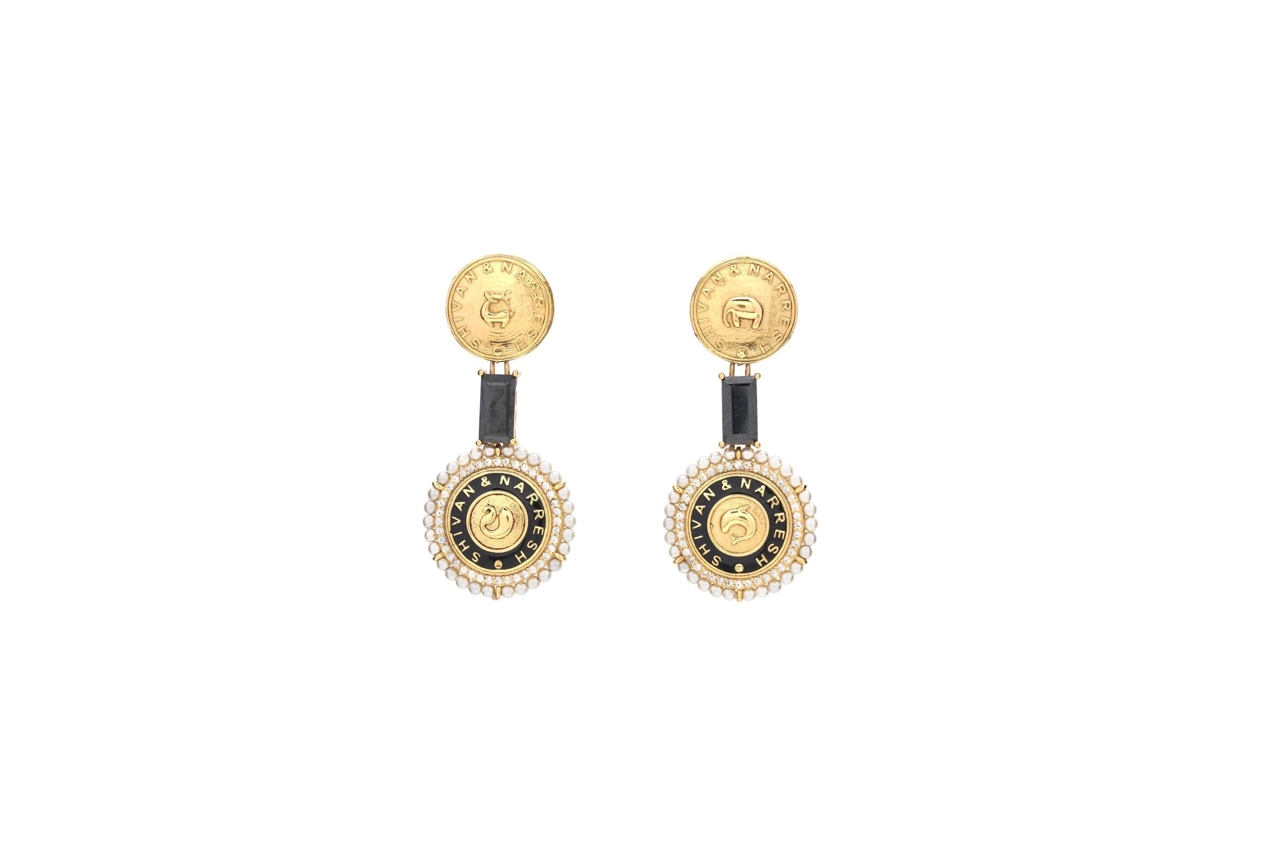 Image of Numisma Drop Earrings By Shivan & Narresh