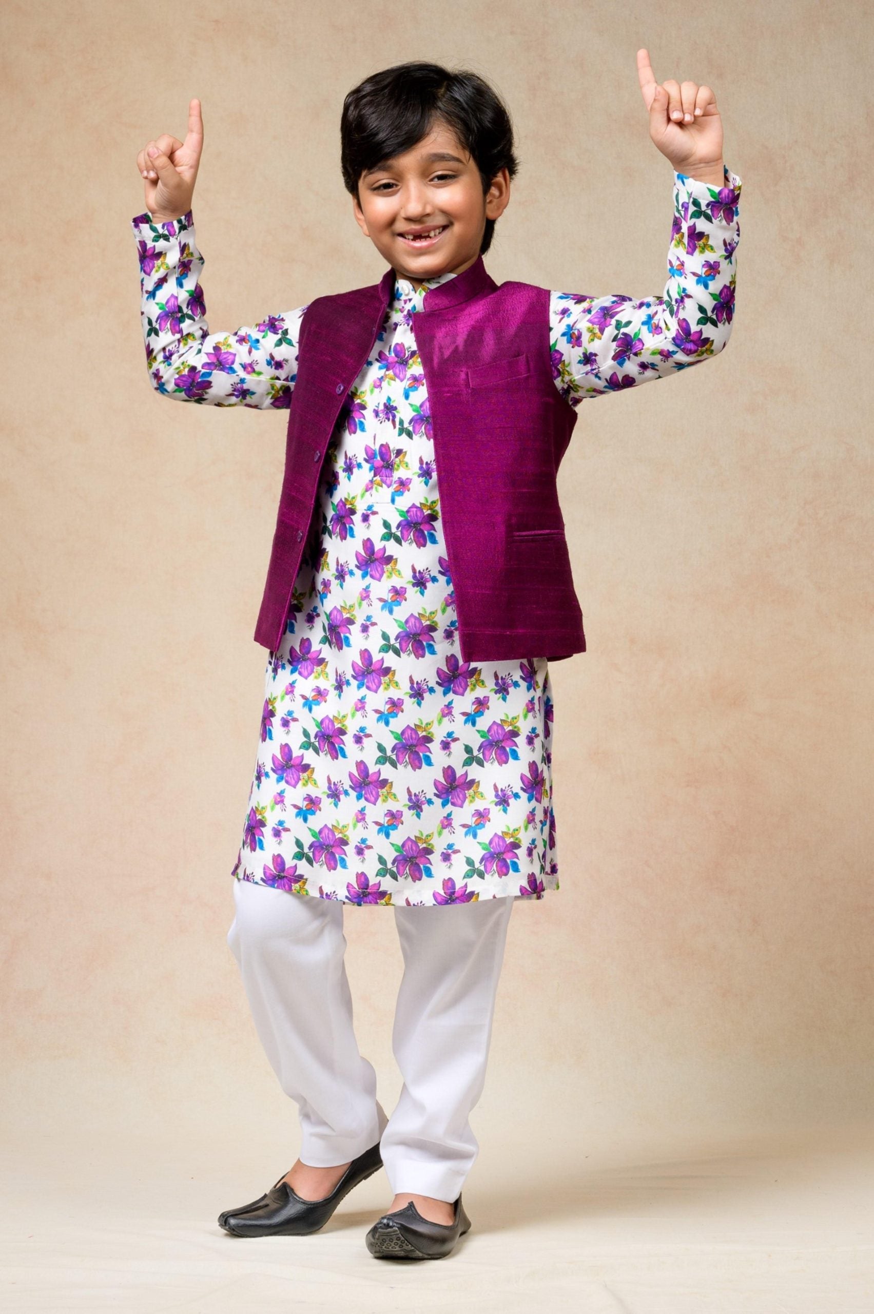 Pure silk bandi kurta set