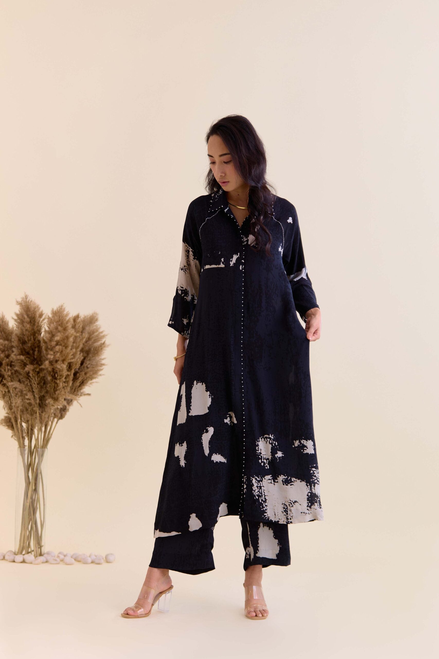 Ziya Raglon Co-Ord SetW5BLCRRAG-01