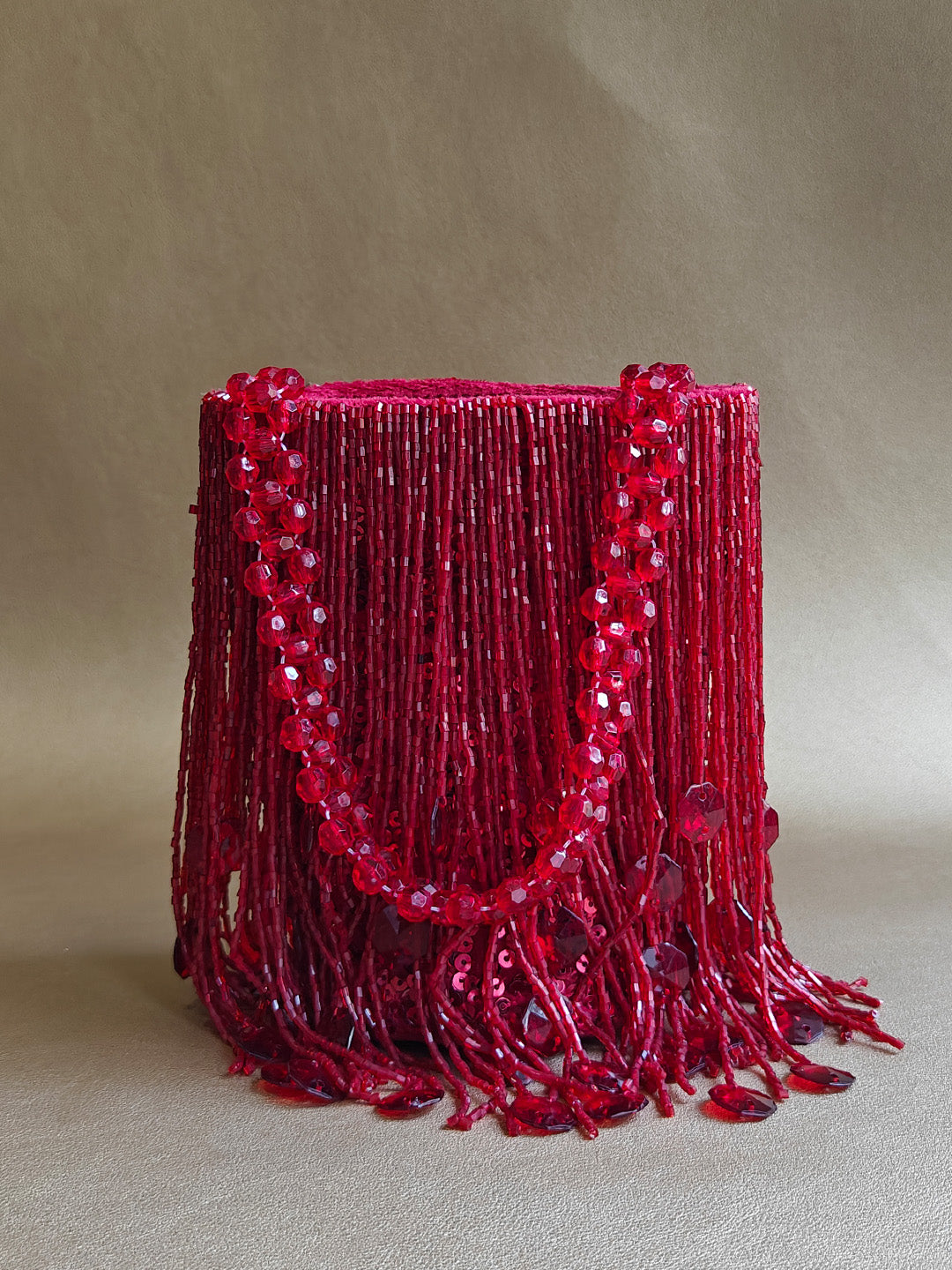 Crismon Red Shimmy Bag