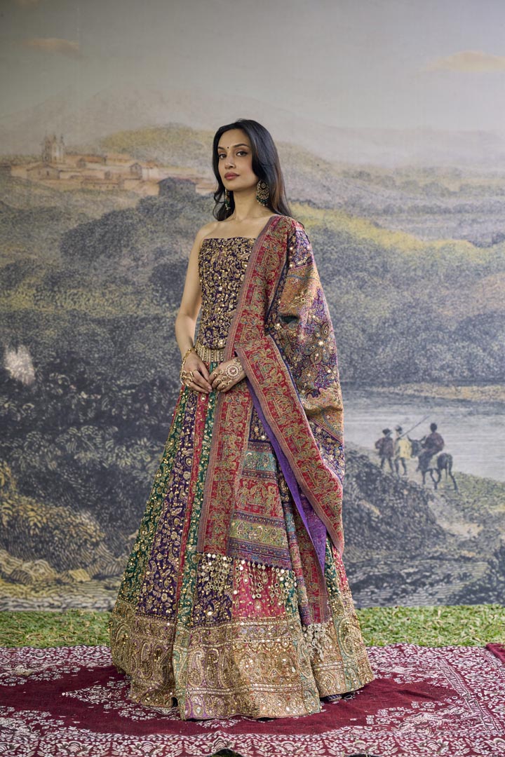 Rang Mahal Jamewar Lehenga Set
