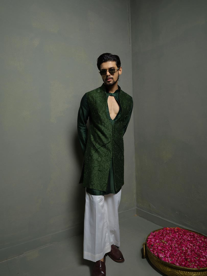 Forest long jacket Set