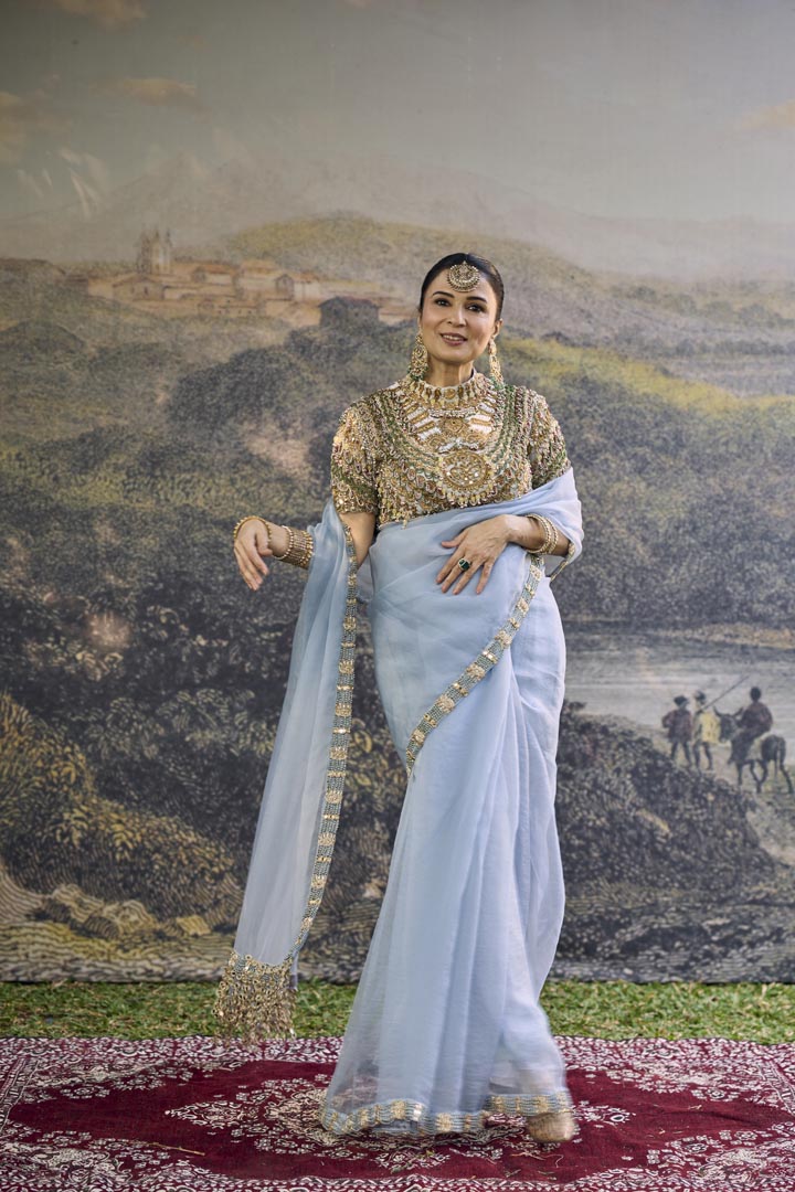 NEELAMBARI SAREE SET