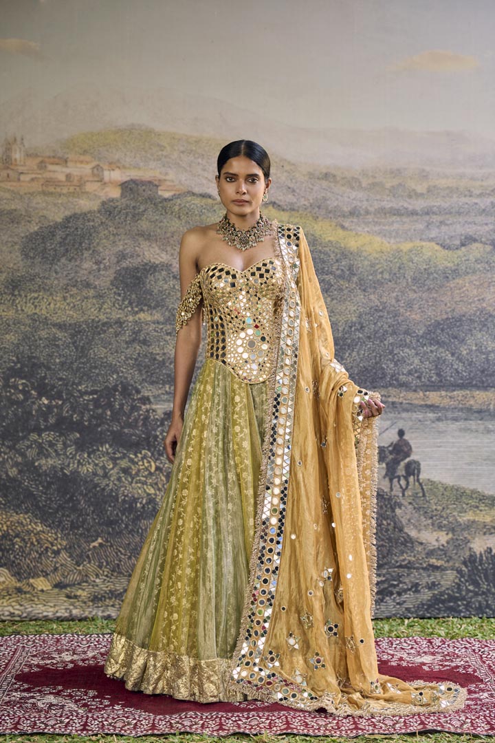 Hiranya Mirror Lehenga Set