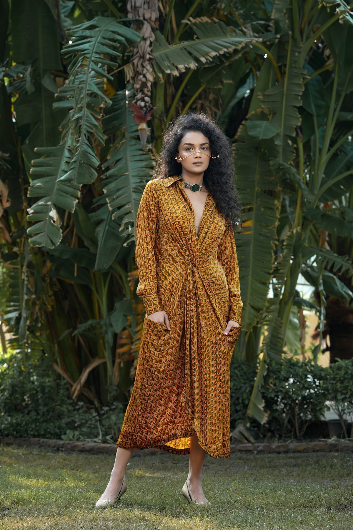 Image of Trevron dhaani twisted dress