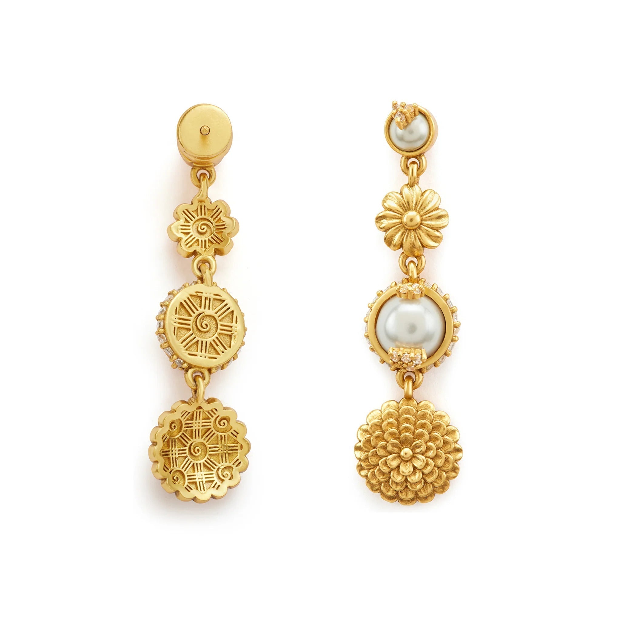 Image of Opaline Drop Earrings By Ekaya Banaras