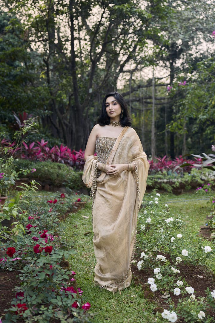 Sona Jhalaar Jadau Saree Set