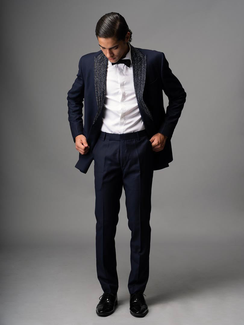 Nero double breasted blazer