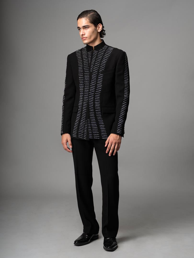 Scarr embroidered bandhgala set