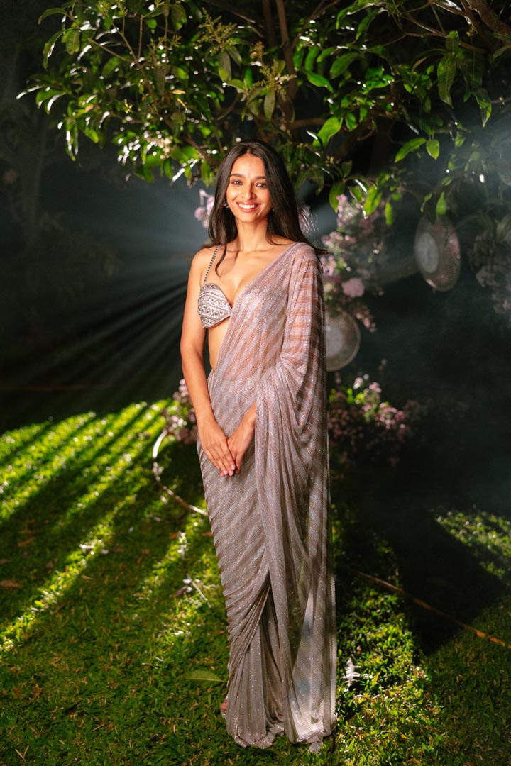 Celestial Stride Saree Set