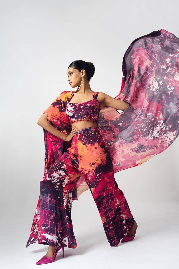 Cape pant set MN-24-109-M