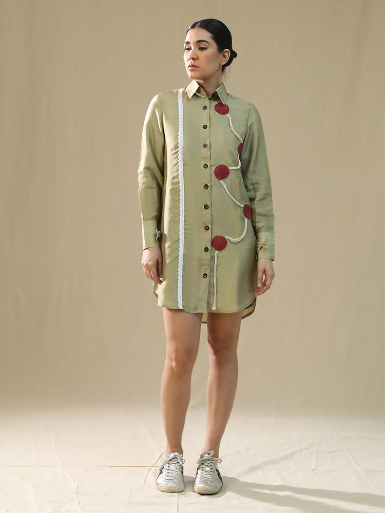 Elm wood Handpainted Shirt