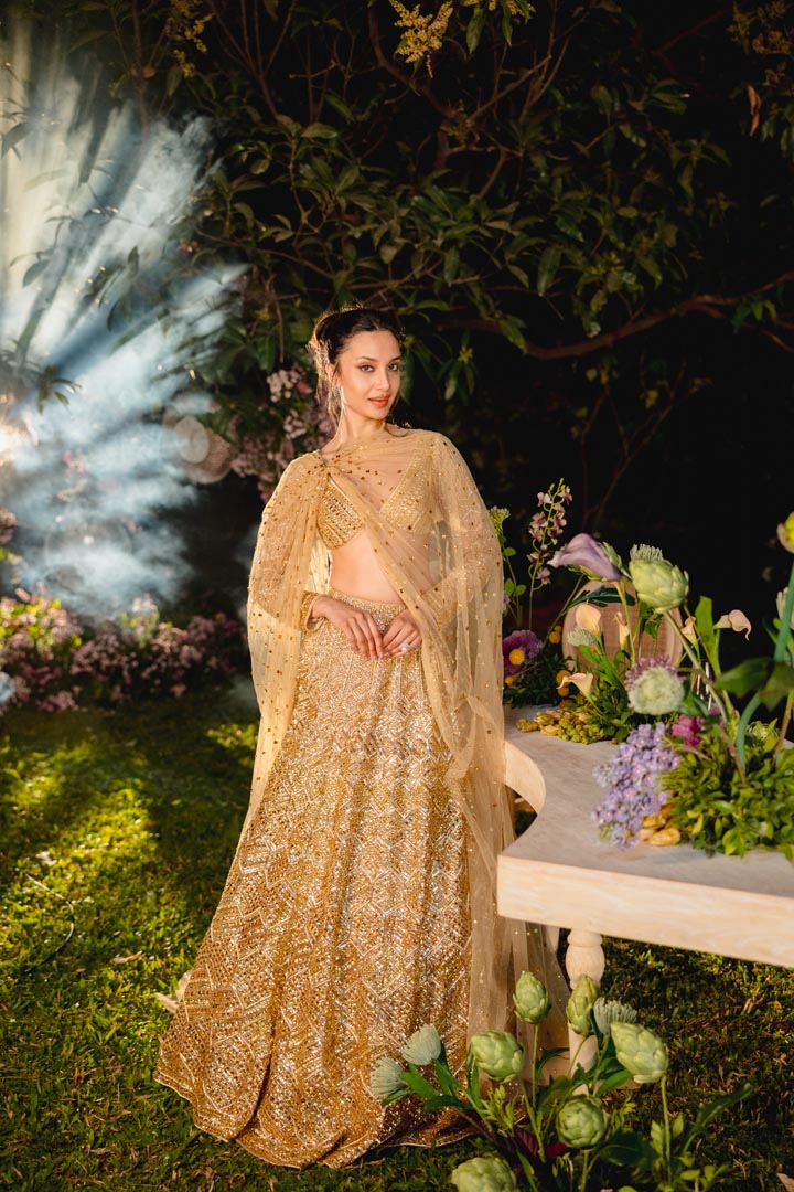 Golden Reverie Lehenga Set