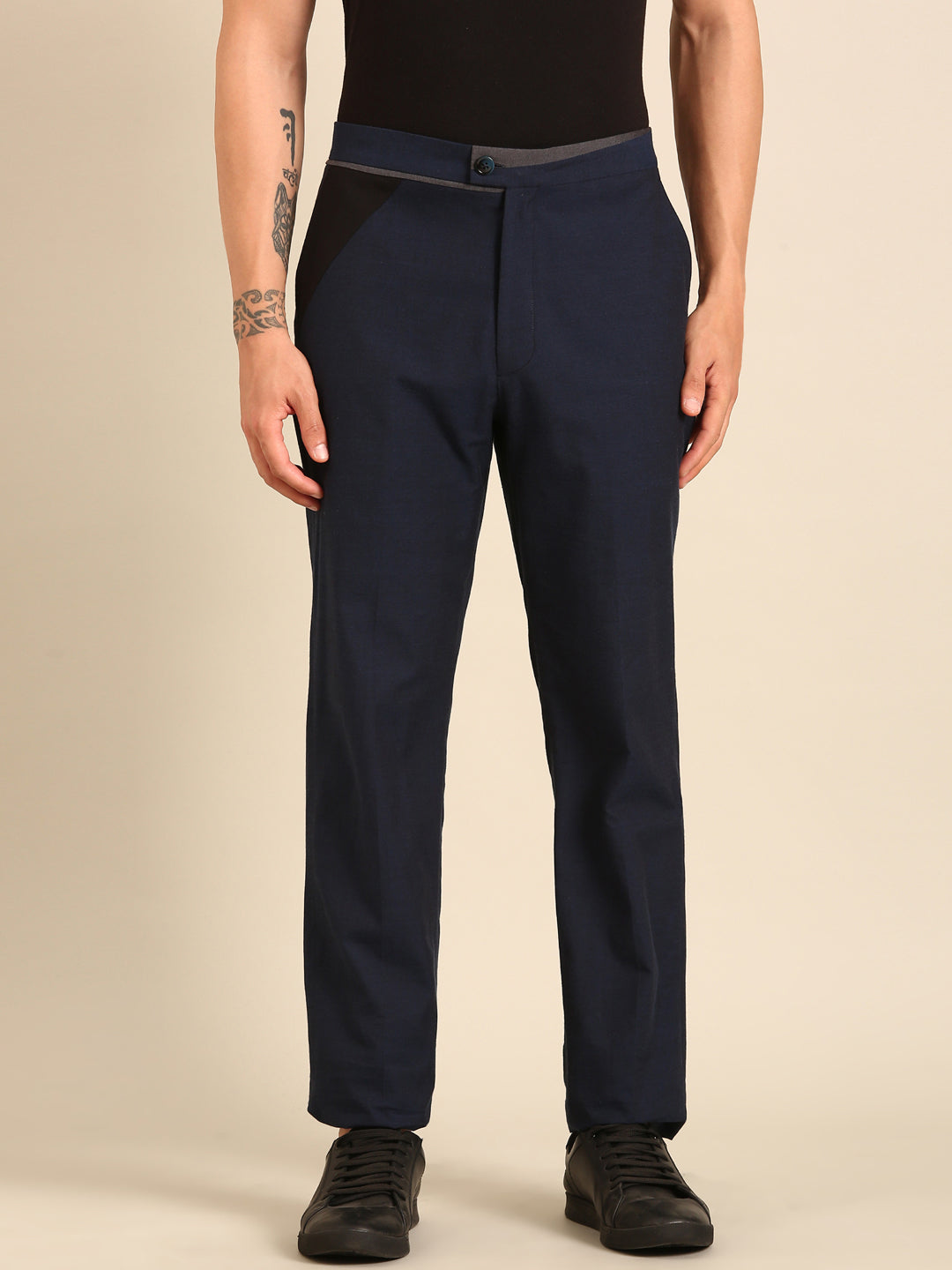 Blue Malai Cotton Trouser