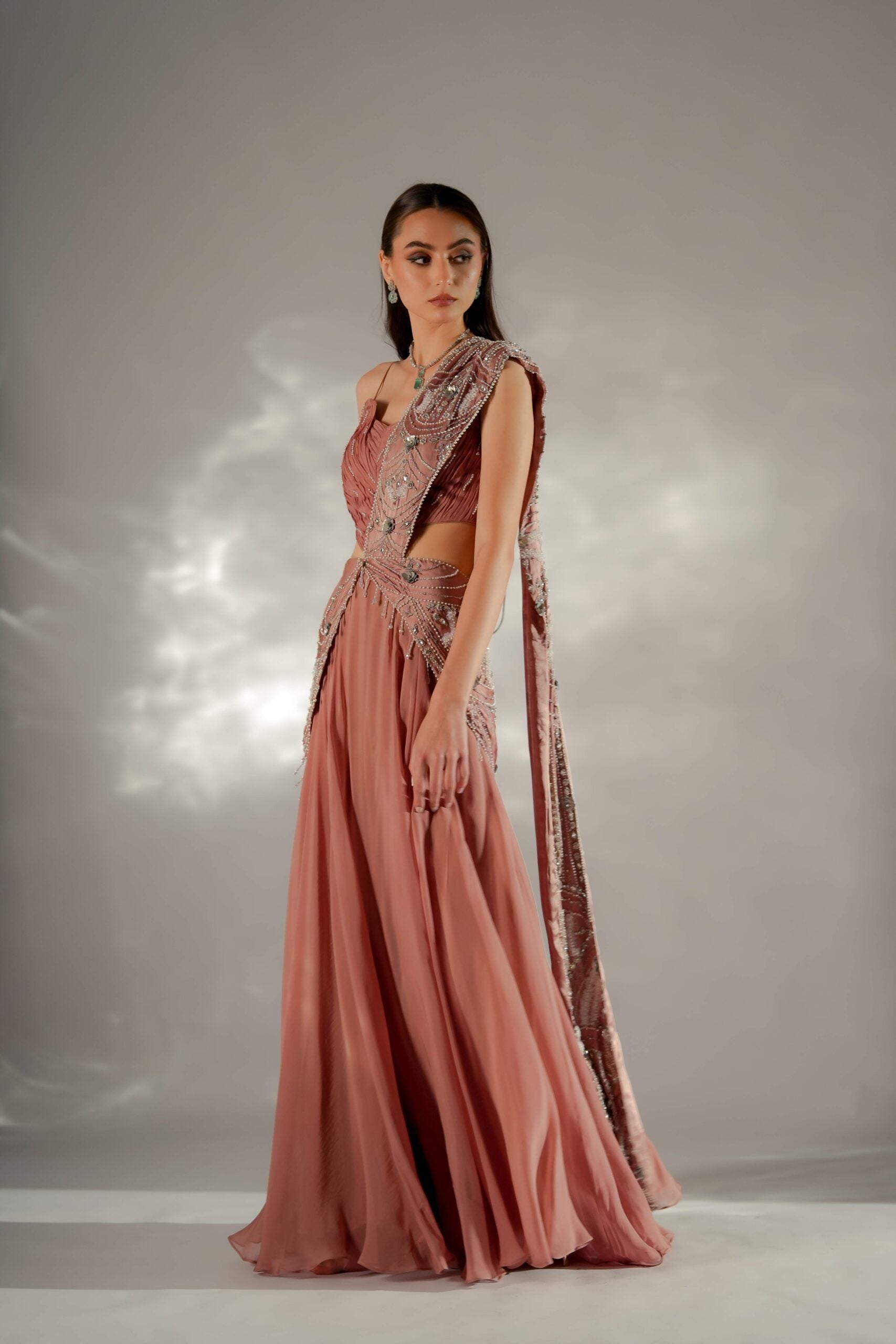 Moon veil Drape Saree