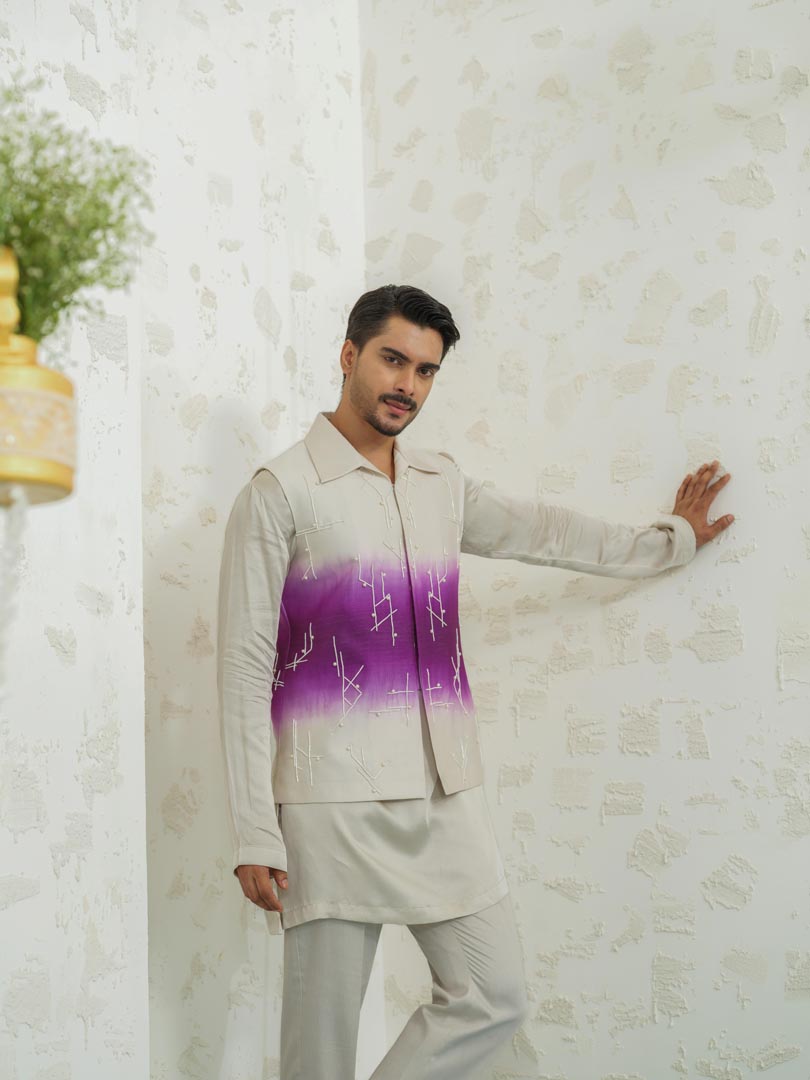 Purple Ombre Geomtry Bundi set