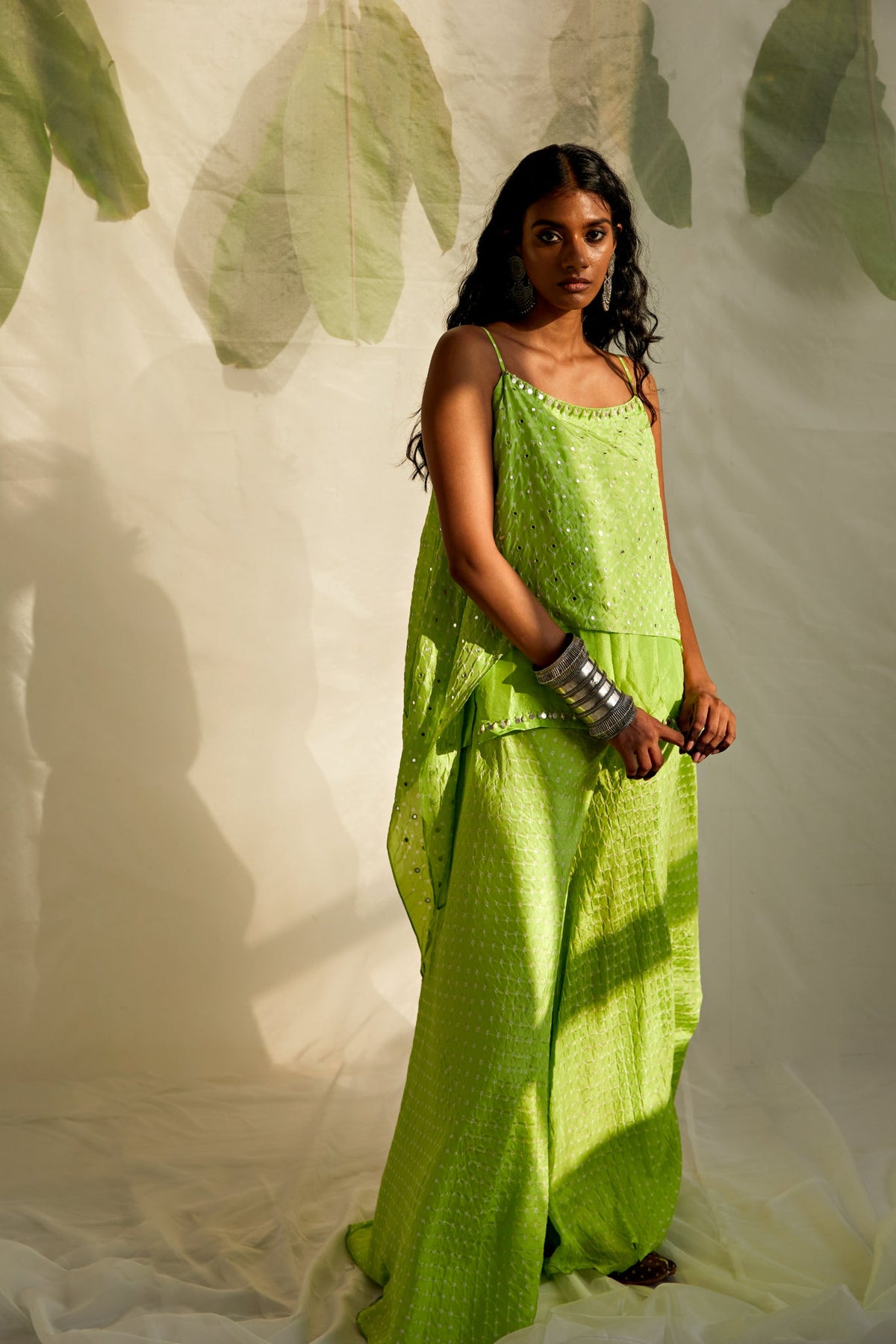 Spaghetti Bandhni sharara sets