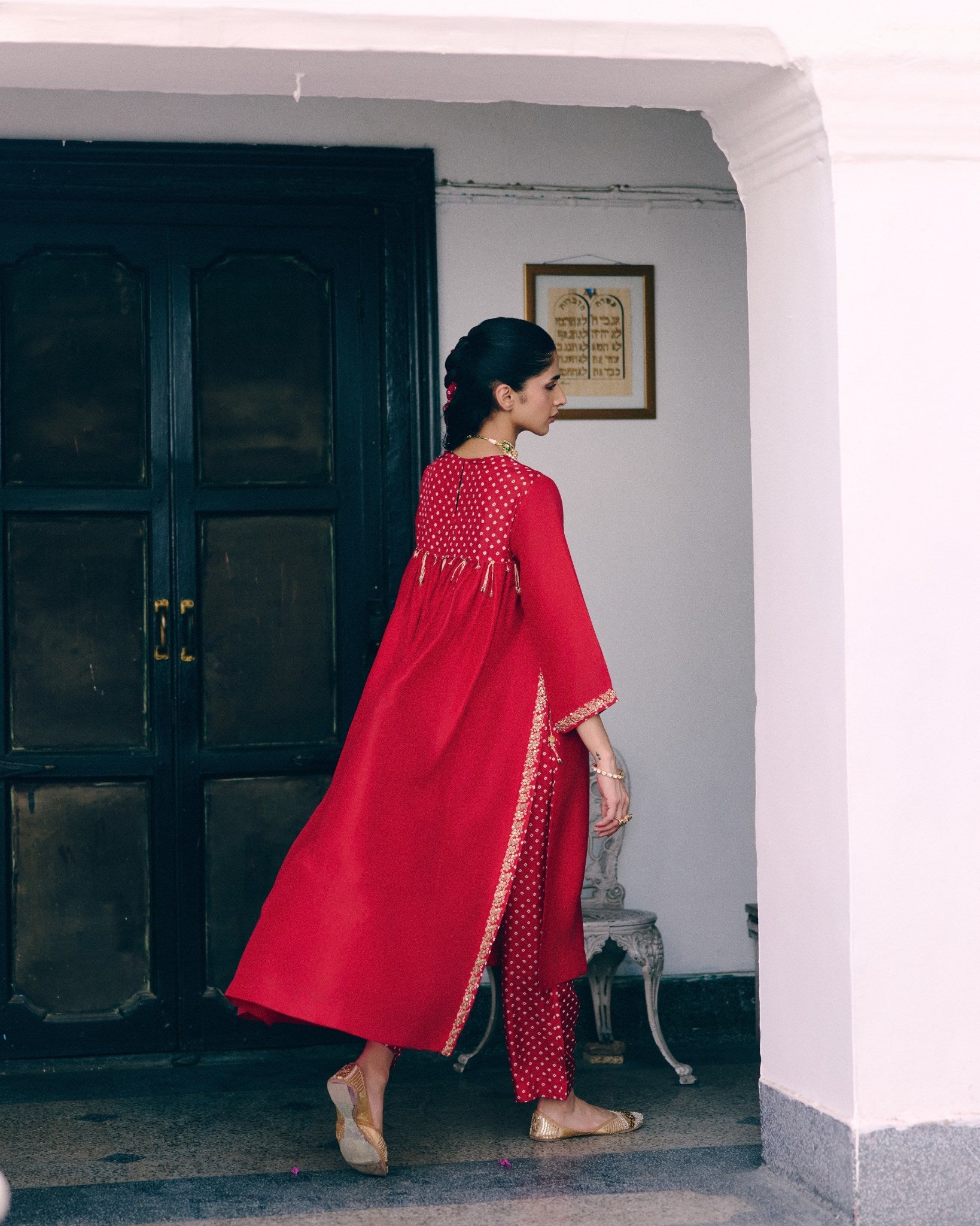 Whispers of Bandhani Kurta Set
