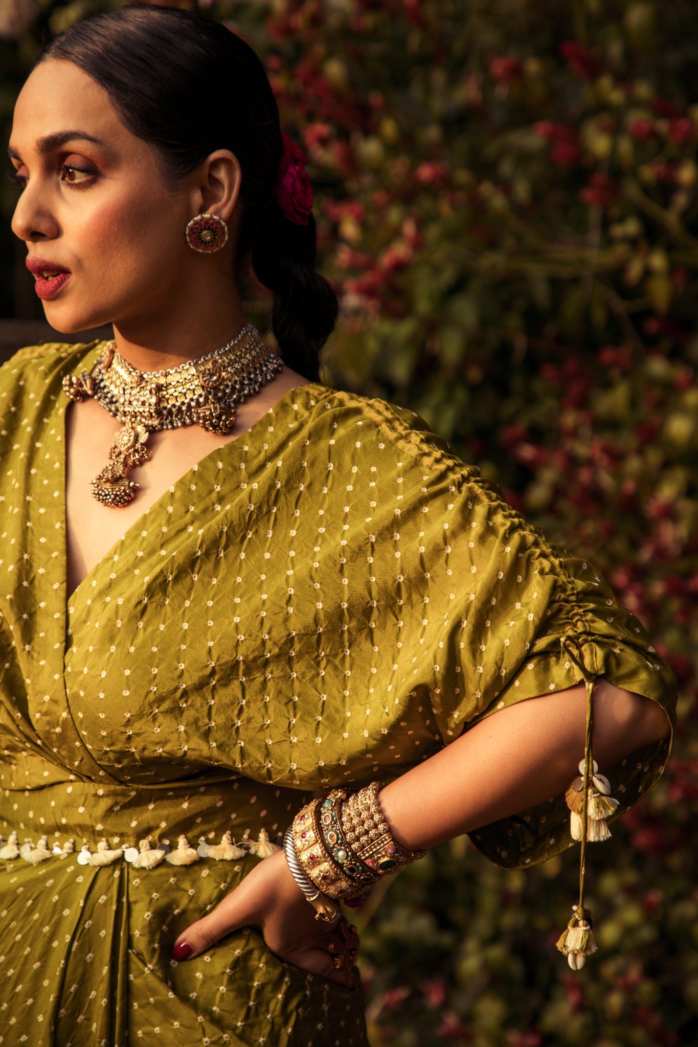 Kimono bandhni dress