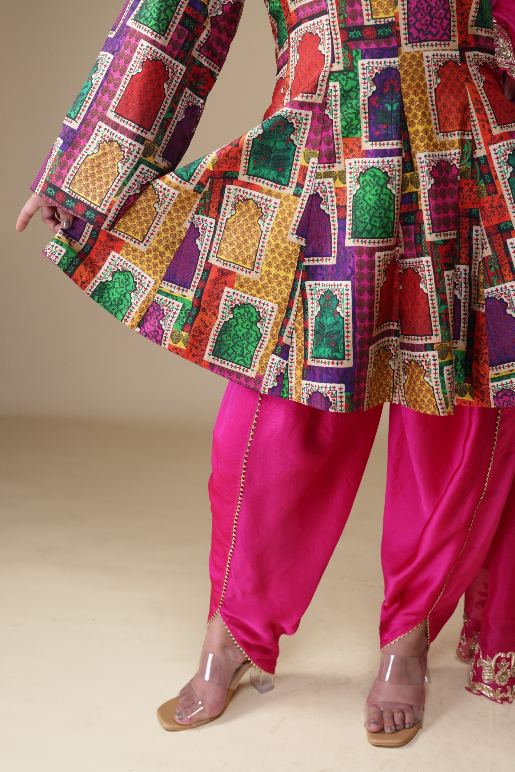 Mirror Work Kurta with Matching pyjama