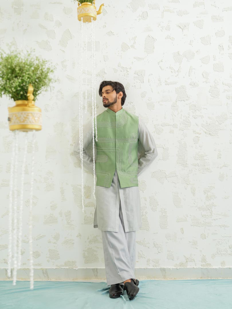 Geomtry Seafoam Bundi set