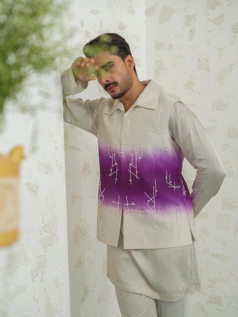 Purple Ombre Geomtry Bundi only