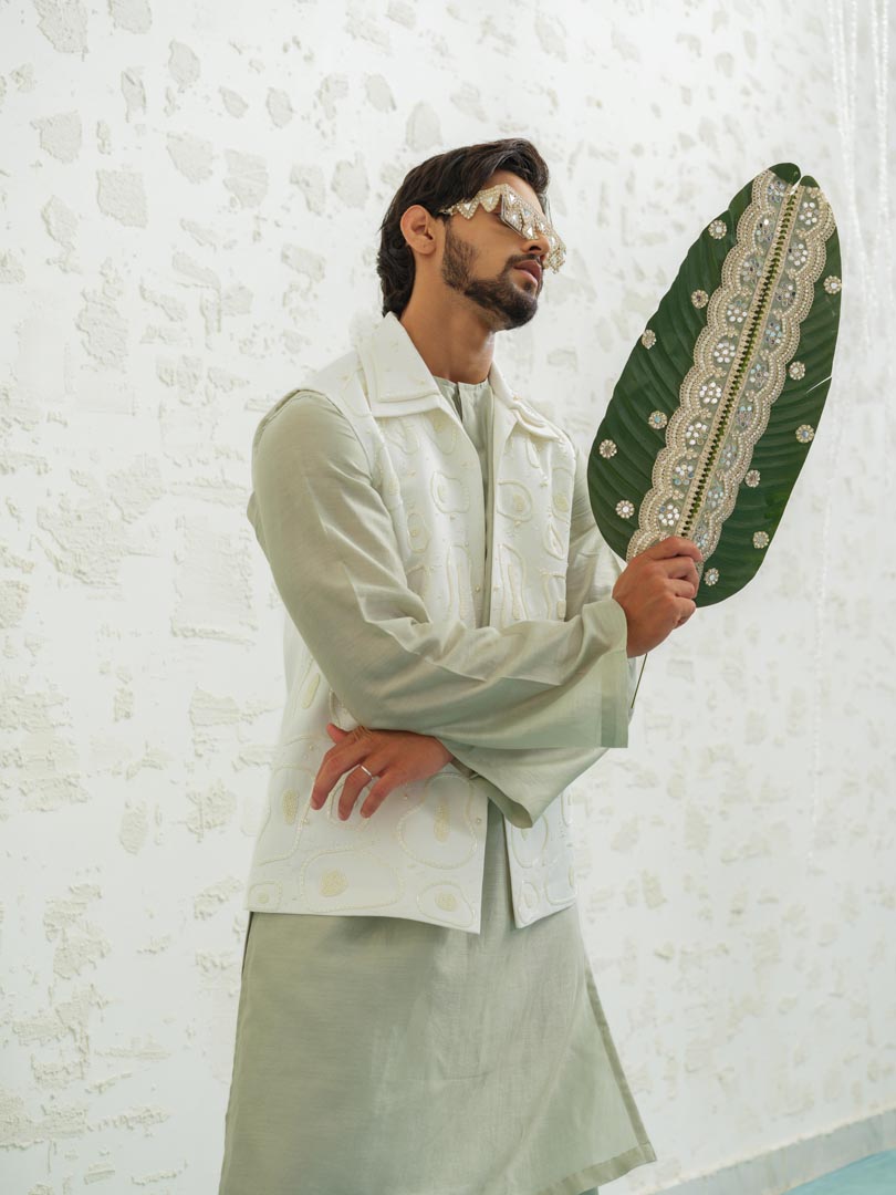 Amoeba Linen Bundi set