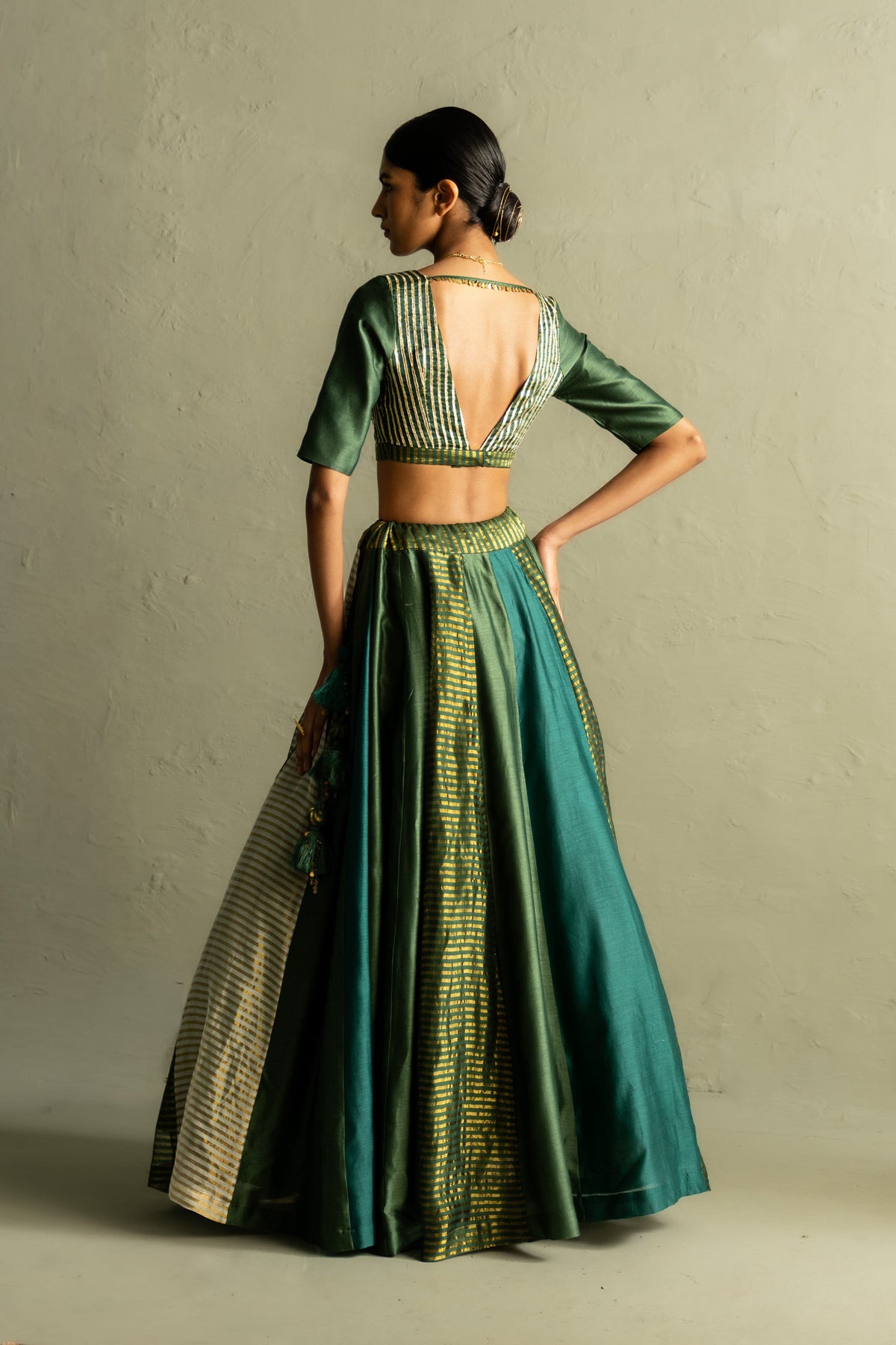 Ojas Emerald Lehenga Set