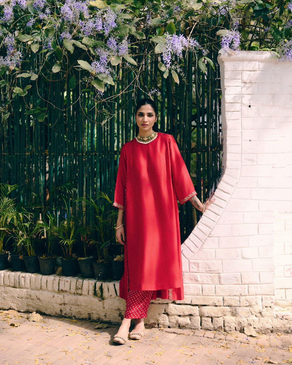 Whispers of Bandhani Kurta Set