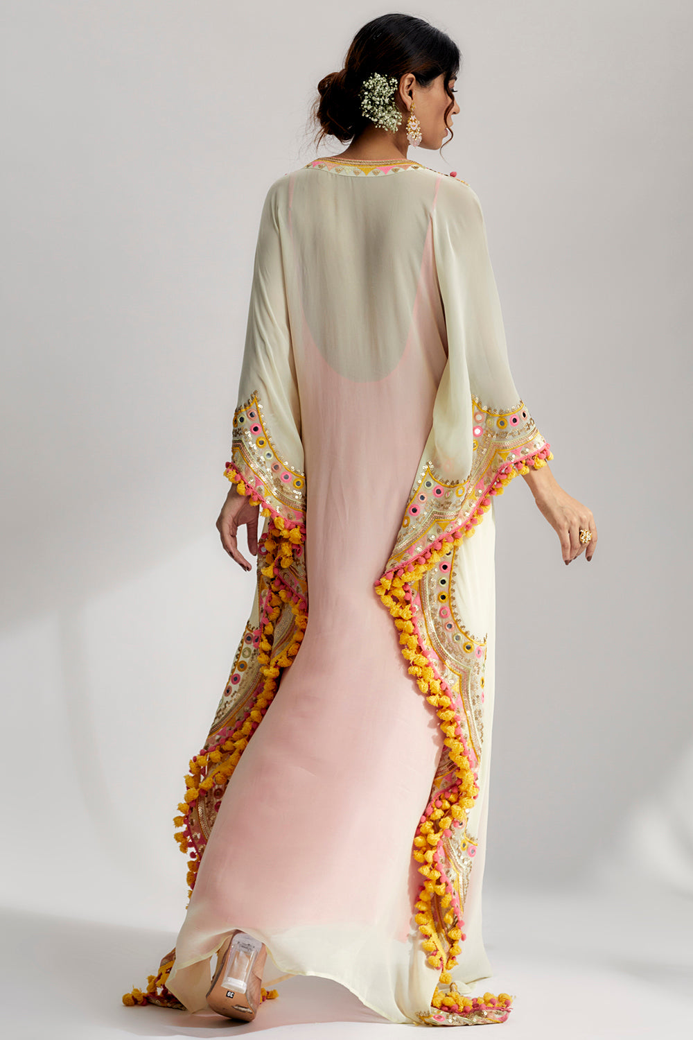 Miraan Scallop Kaftan - Auraya Fashion 