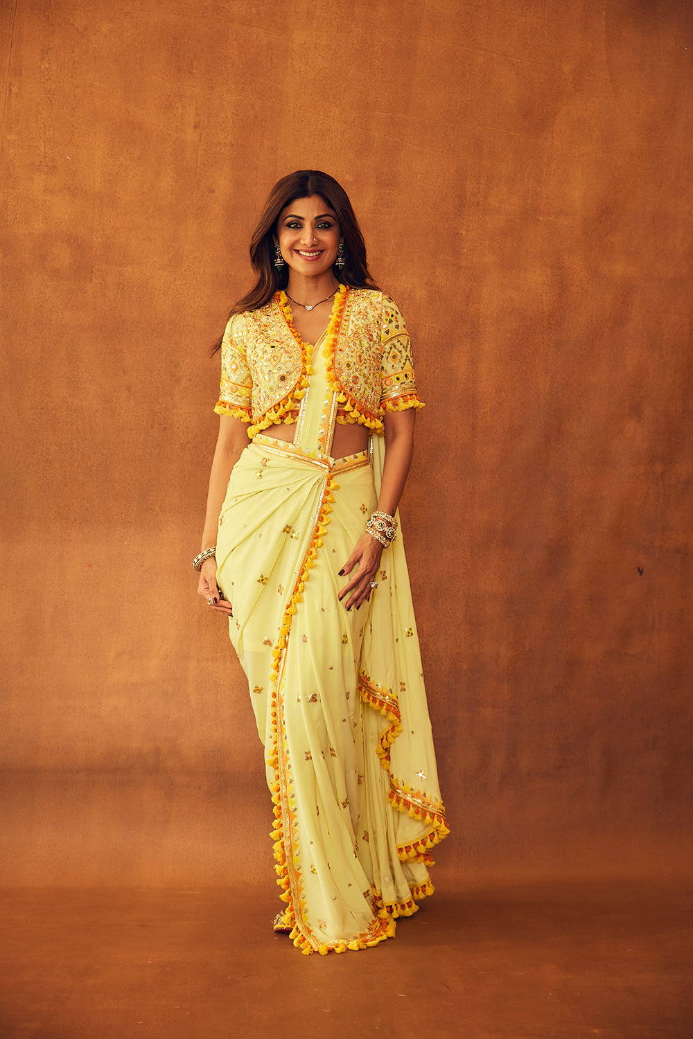 Shilpa Shetty Saree - Auraya Fashion - Gopi Vaid - 