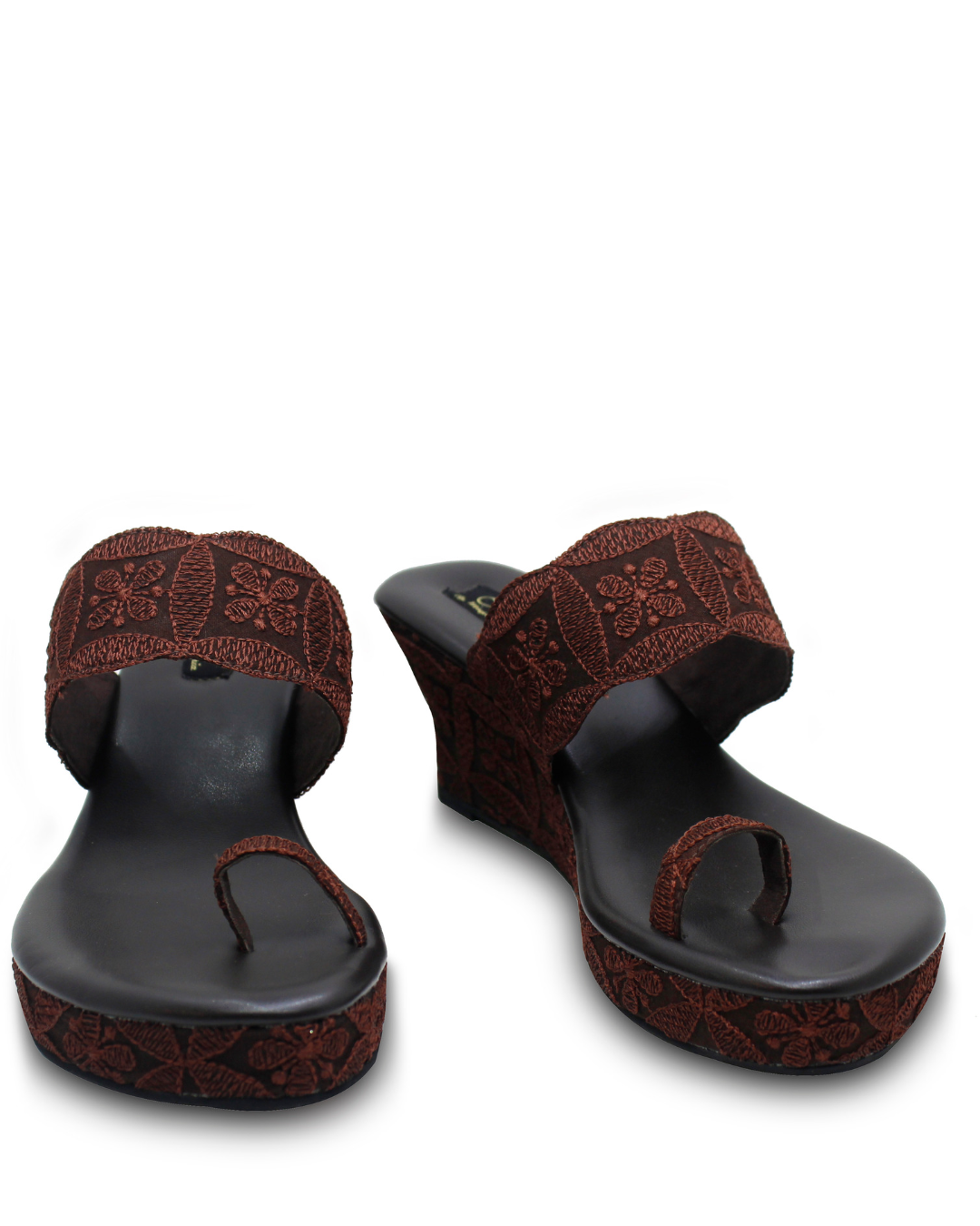 Brown Thread Work Wedges
