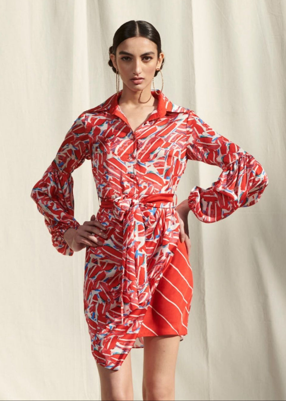 Drape Short Dress