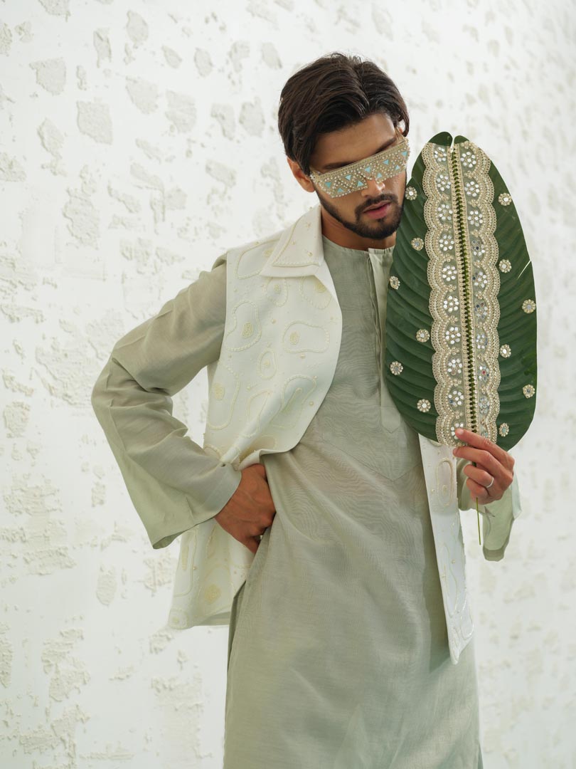 Amoeba Linen Bundi set