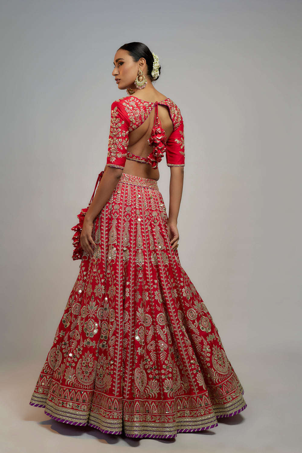 Golconda Jasmin Lehenga Set - Auraya Fashion 