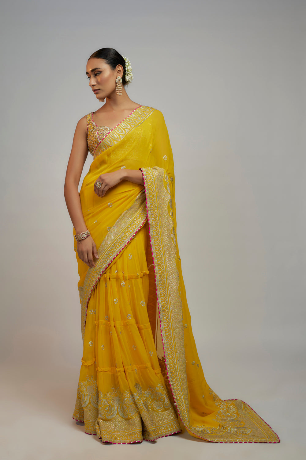 Golconda Imroz Saree Set - Auraya Fashion - Gopi Vaid - 