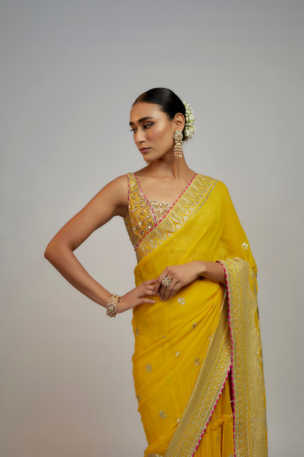 Golconda Imroz Saree Set - Auraya Fashion 