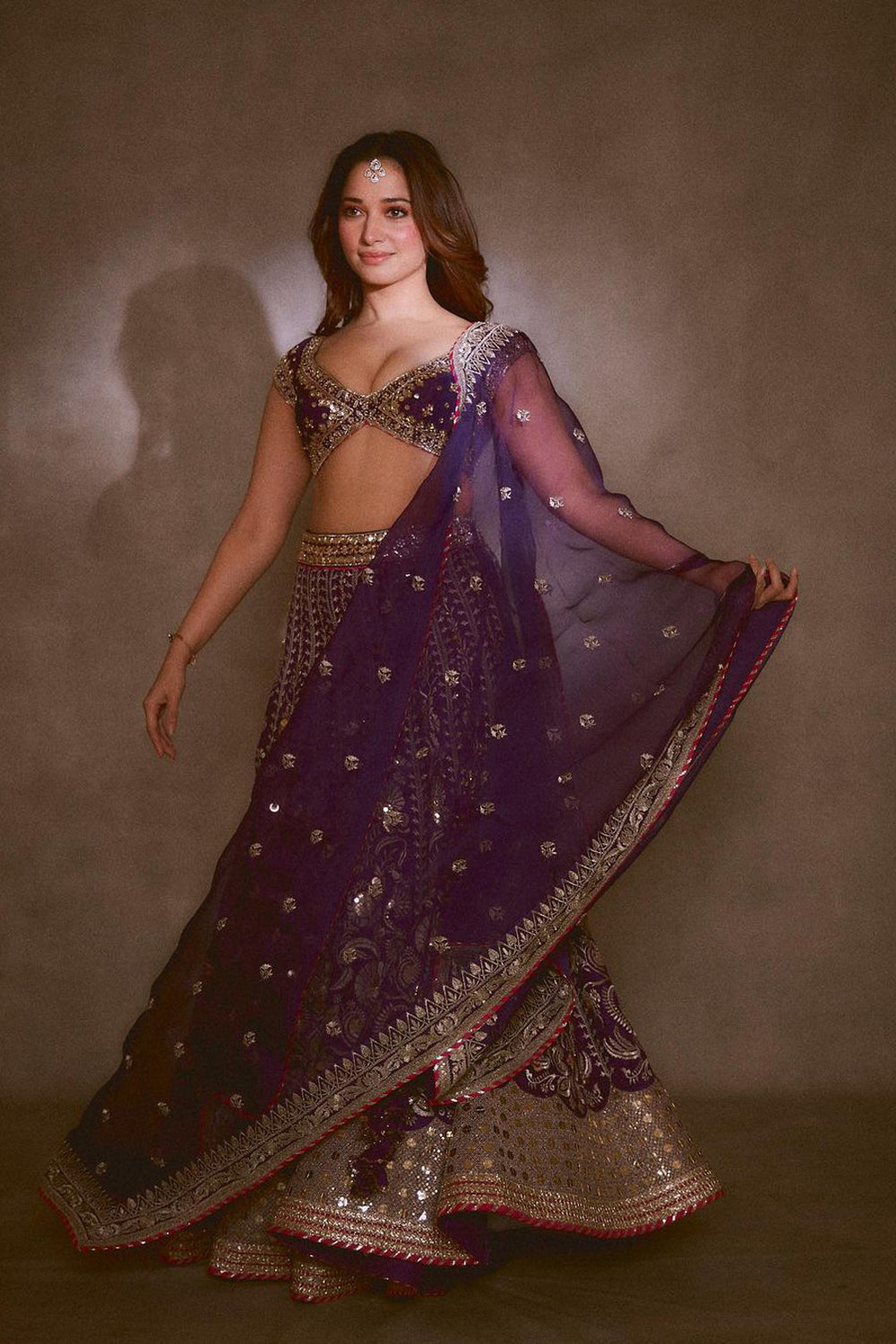 Tamannaah Bhatia In Golconda Sacchi Lehenga Set - Auraya Fashion - Gopi Vaid - 