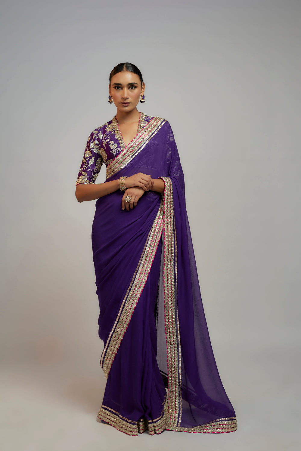 Golconda Myra Saree Set - Auraya Fashion - Gopi Vaid - 