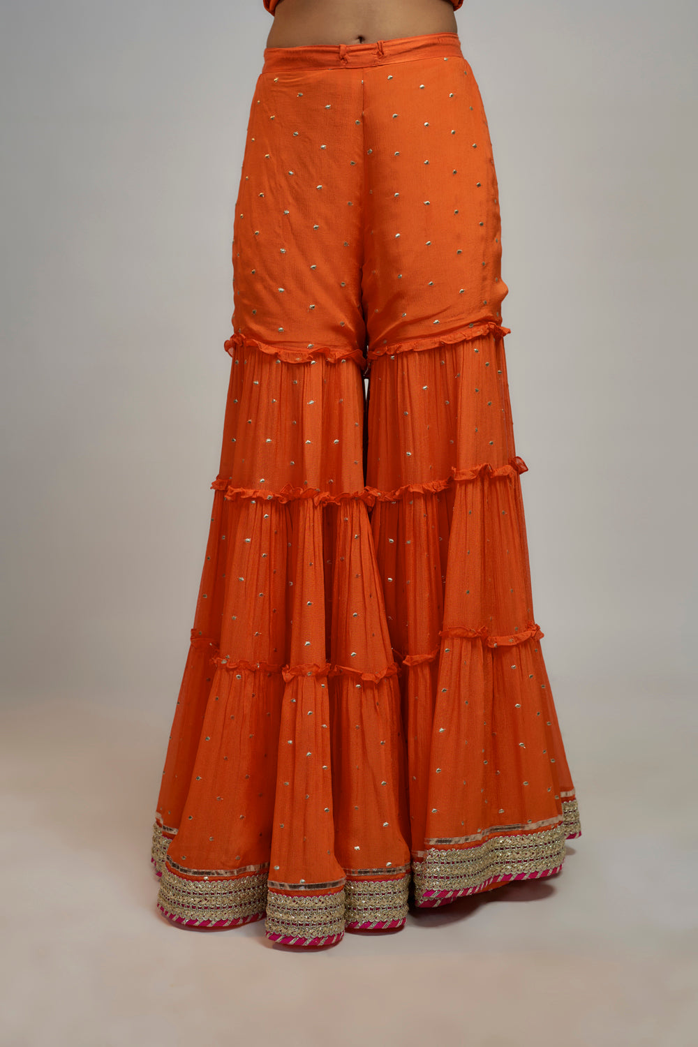 Golconda Sitara Sharara Set - Auraya Fashion 