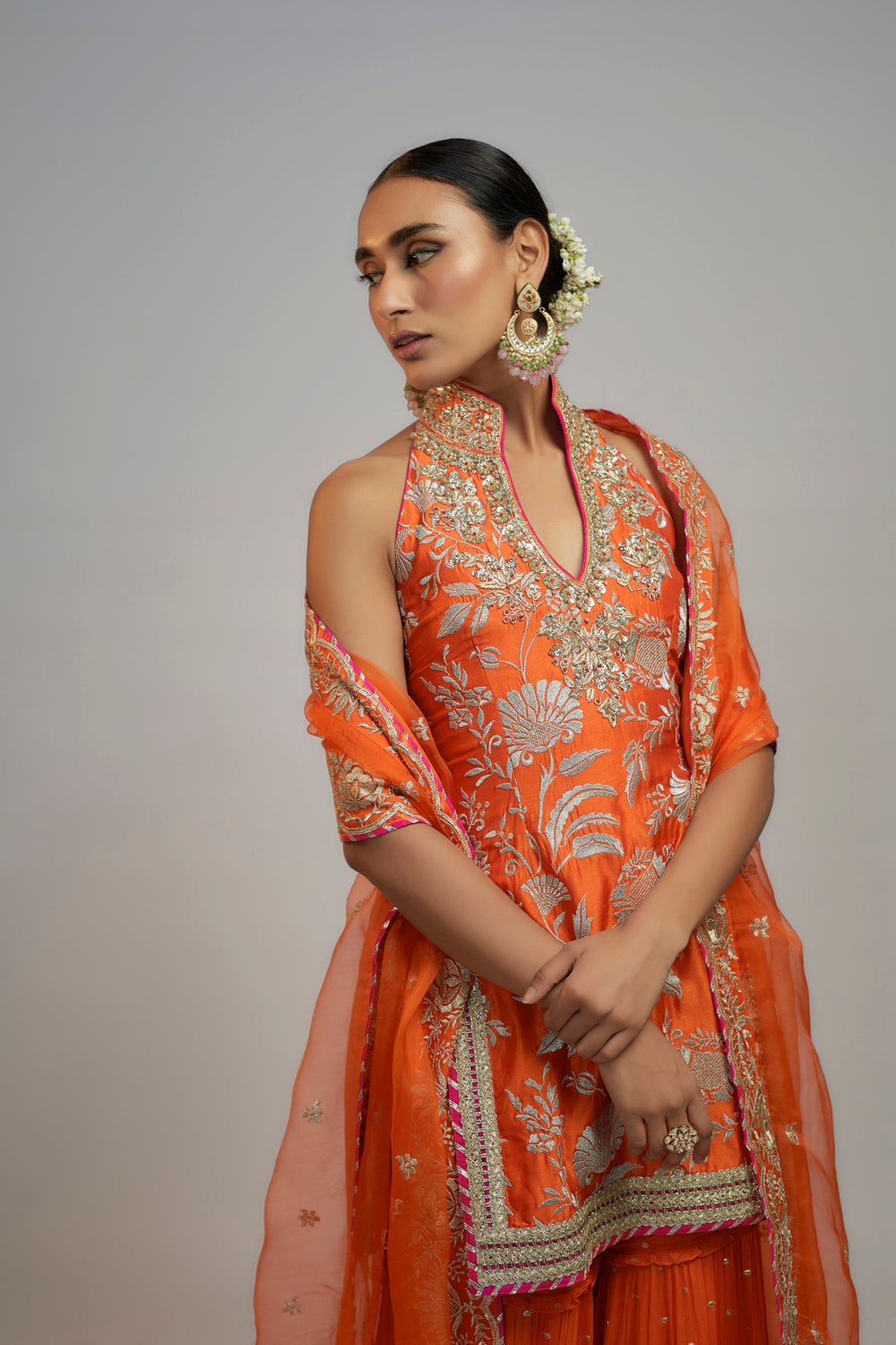 Golconda Sitara Sharara Set - Auraya Fashion 