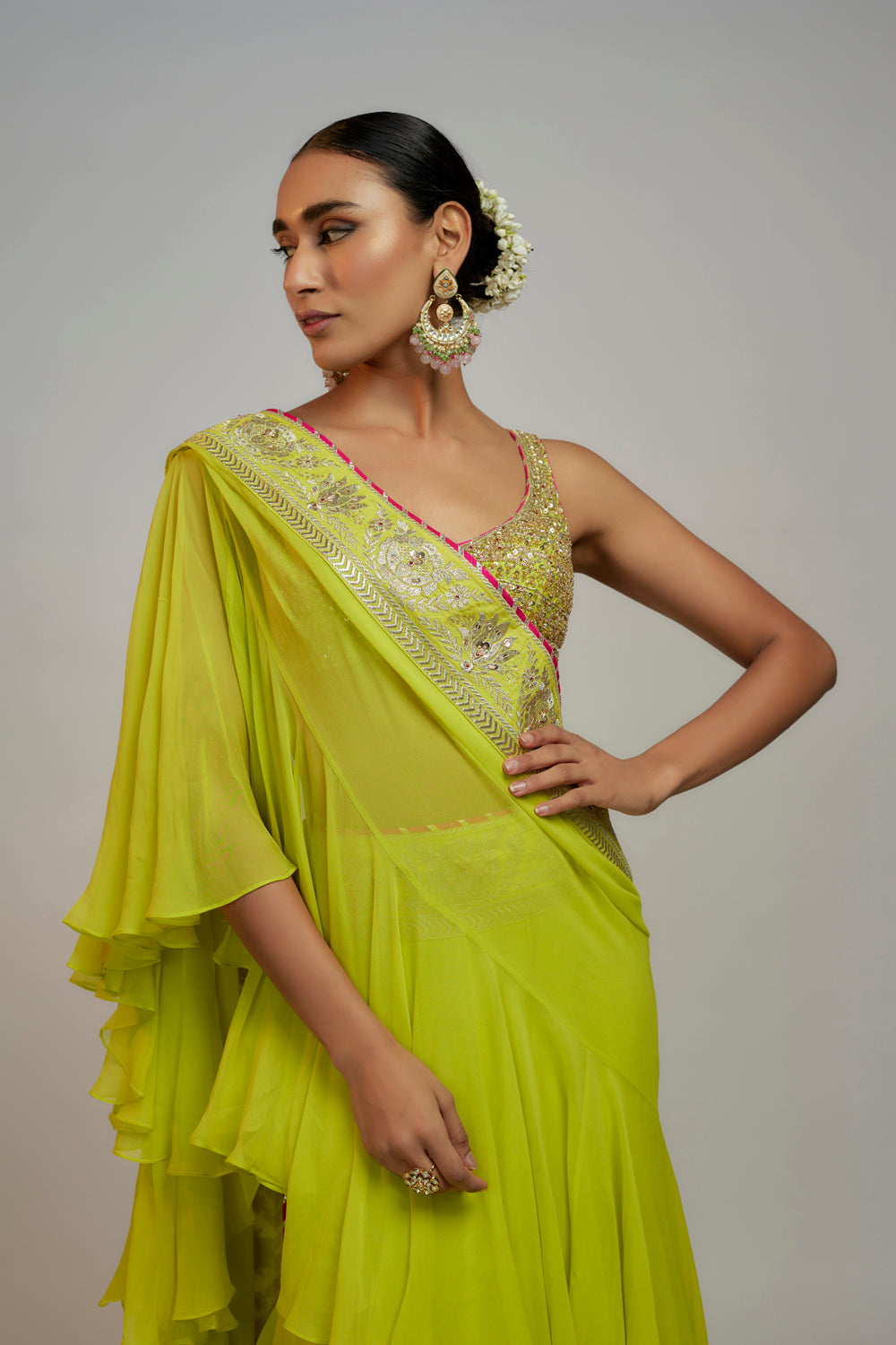 Golconda Absar Saree Set - Auraya Fashion 