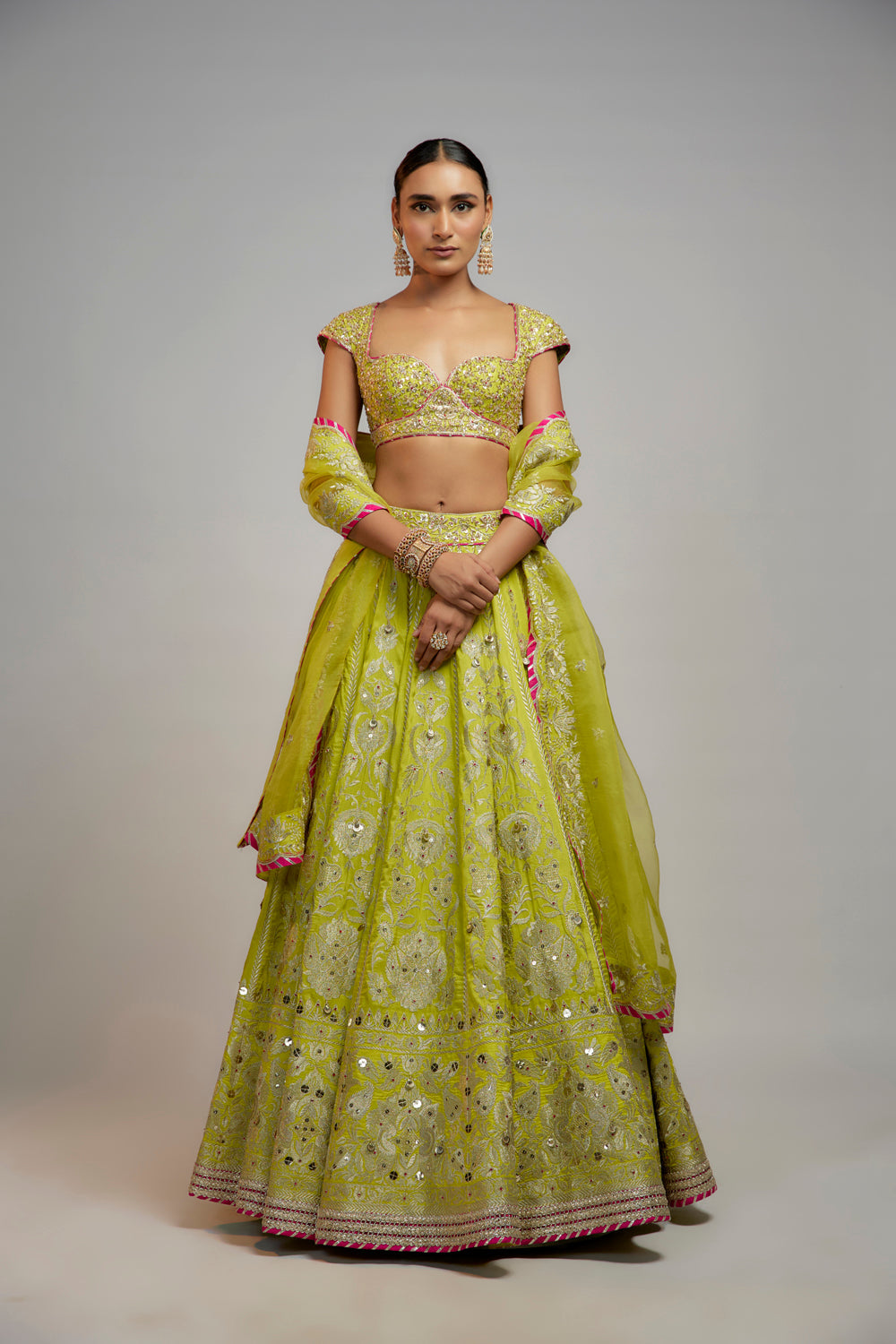 Golconda Nayla Lehenga Set - Auraya Fashion - Gopi Vaid - 