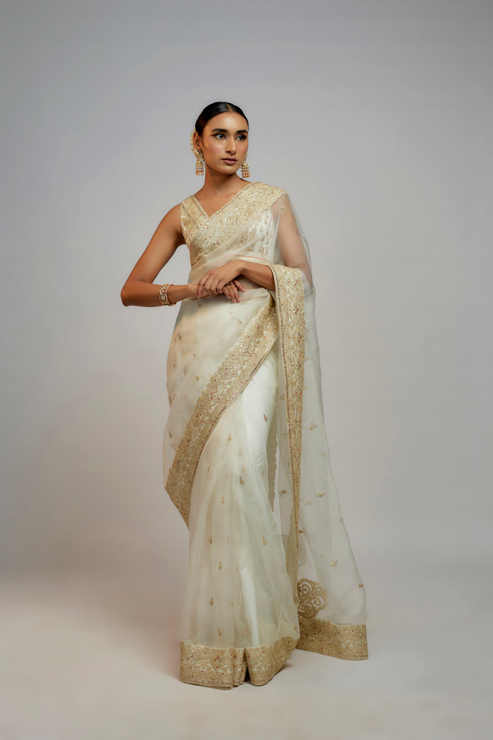 Golconda  Maahi Saree Set - Auraya Fashion 