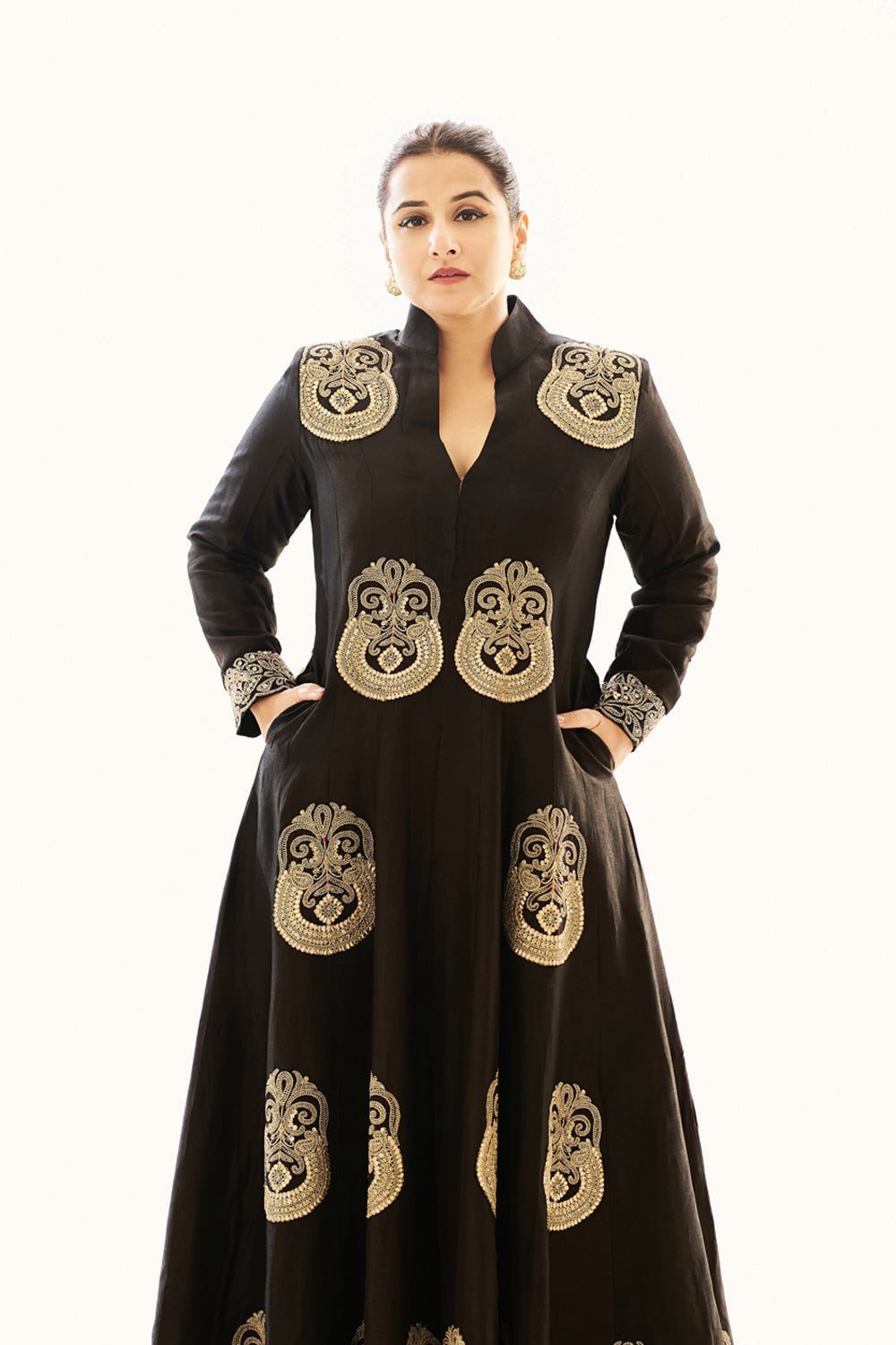 Vidya Balan In Golconda  Fo Jacket Set