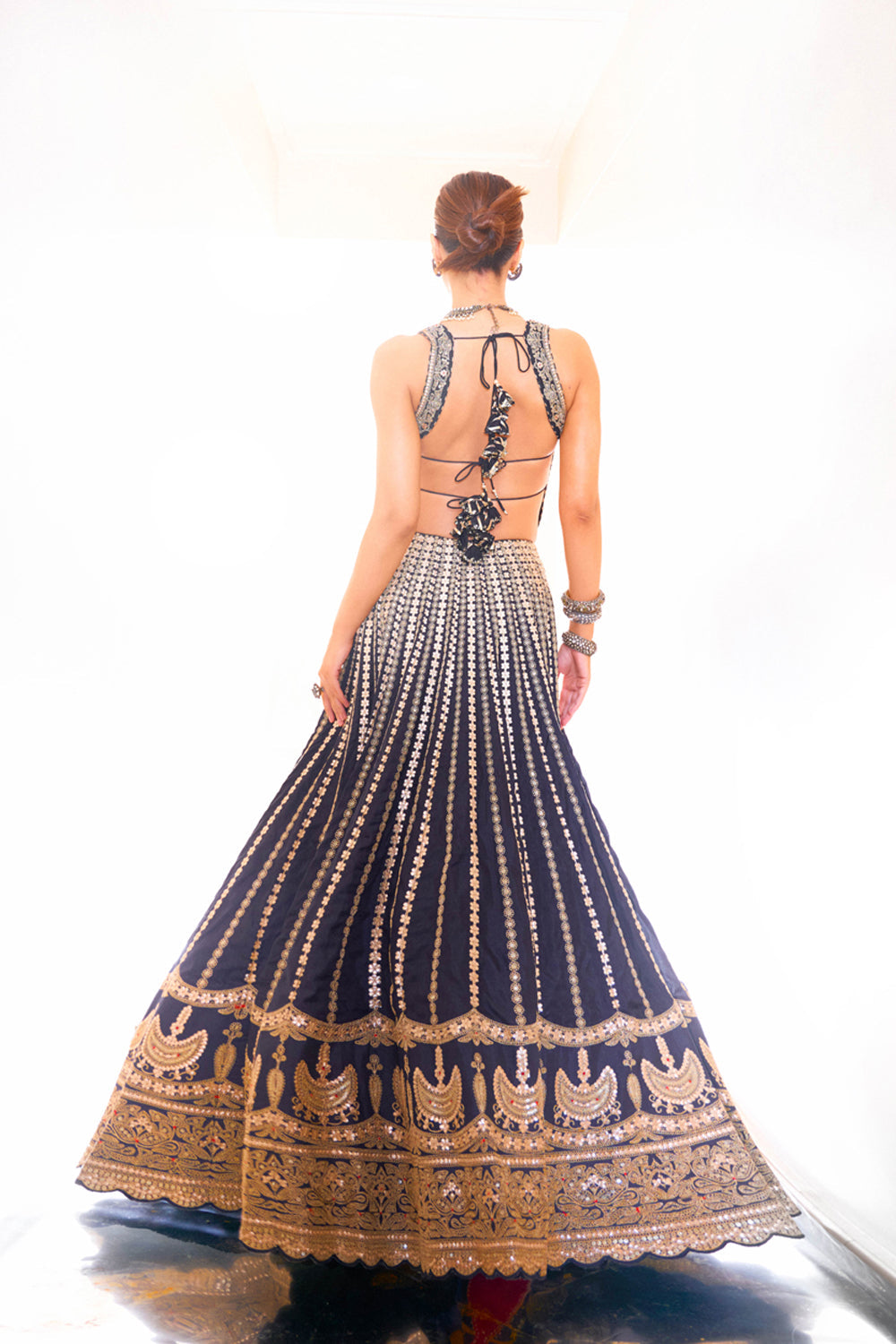 Golconda Kriti Lehenga Set - Auraya Fashion 