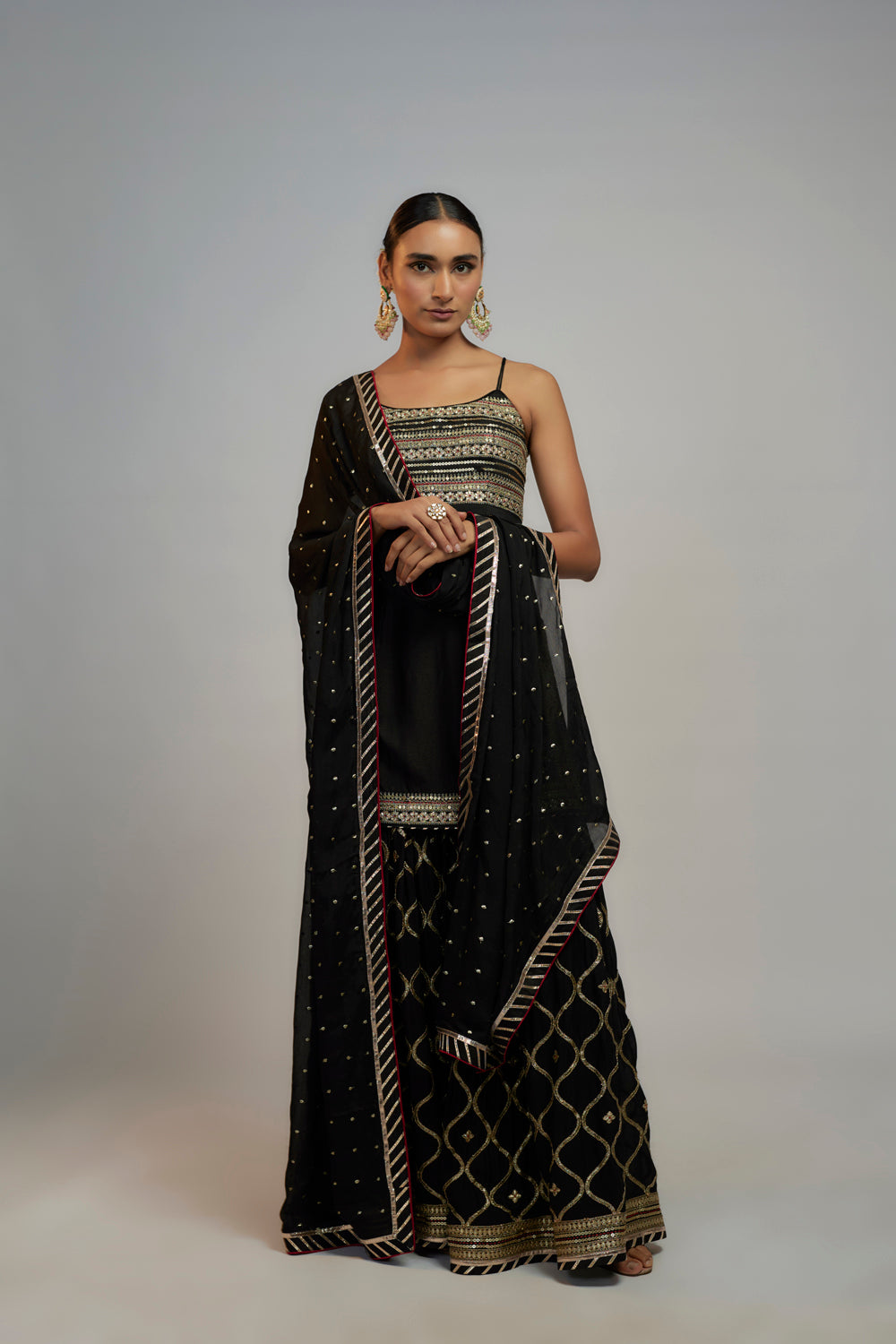 Golconda Aarva Strappy Set - Auraya Fashion - Gopi Vaid - 