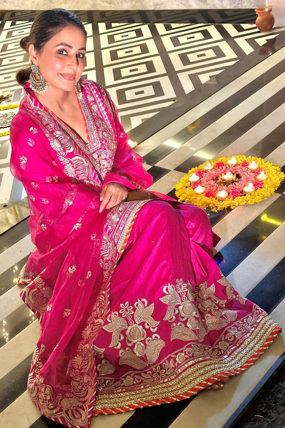 Hina Khan Sharara Set - Auraya Fashion 